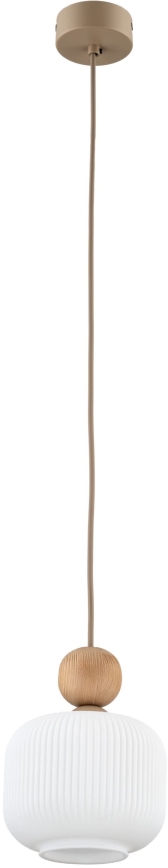 Pendelleuchte BALLO an Kabel, 1x E14/10W/230V, beige
