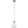 Pendelleuchte BALLO an Kabel, 1x E14/10W/230V, beige