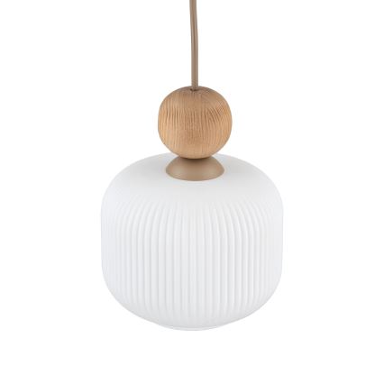 Pendelleuchte BALLO an Kabel, 1x E14/10W/230V, beige