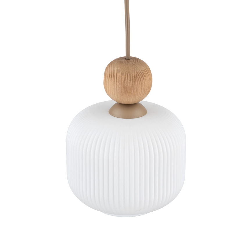 Pendelleuchte BALLO an Kabel, 1x E14/10W/230V, beige