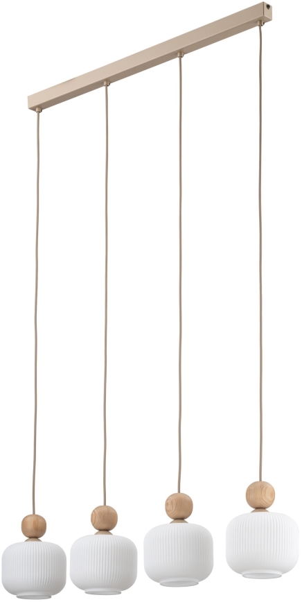 Pendelleuchte BALLO an Kabel 4xE14/10W/230V beige