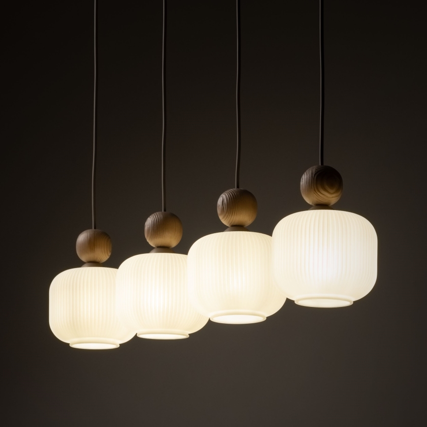 Pendelleuchte BALLO an Kabel 4xE14/10W/230V beige