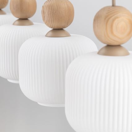 Pendelleuchte BALLO an Kabel 4xE14/10W/230V beige