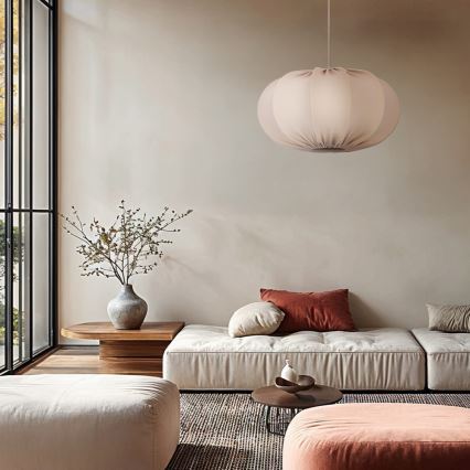 Pendelleuchte CAFEE an Kabel 1xE27/40W/230V, Ø 52 cm, beige