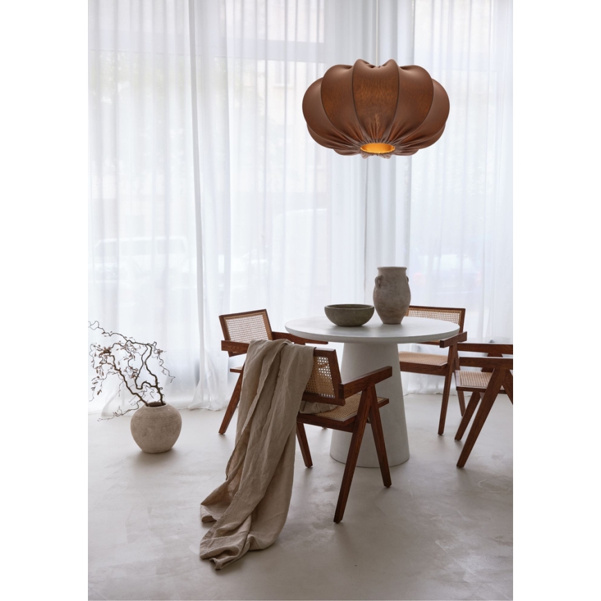 Pendelleuchte CAFEE mit Kabel 1xE27/40W/230V Ø 52 cm, braun