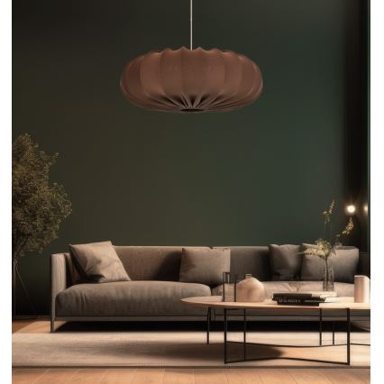 Pendelleuchte CAFEE mit Kabel 1xE27/40W/230V Ø 52 cm, braun