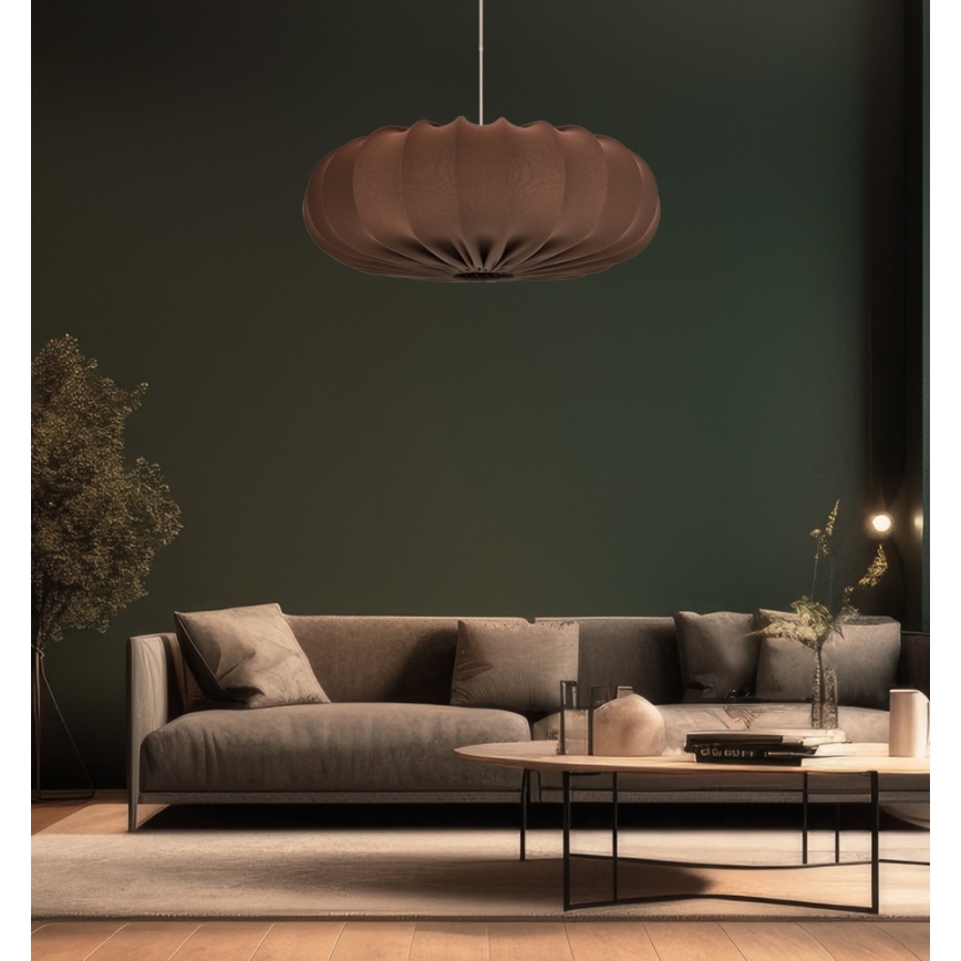 Pendelleuchte CAFEE mit Kabel 1xE27/40W/230V Ø 52 cm, braun