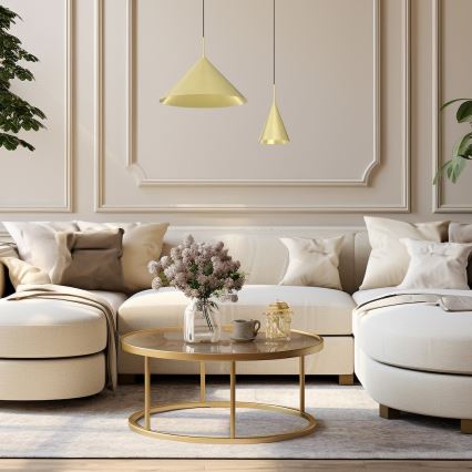 Pendelleuchte CAPITAL 1xGX53/15W/230V Ø 46 cm goldfarben