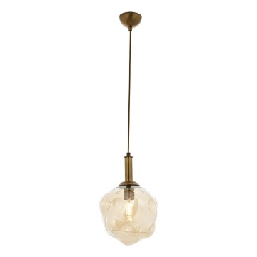 Pendelleuchte CRUMPLED 1xE27/40W/230V bronze/beige
