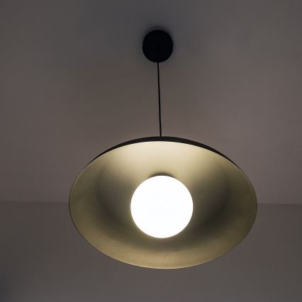 Pendelleuchte ECLIPSE an Kabel 1xE27/15W/230V schwarz