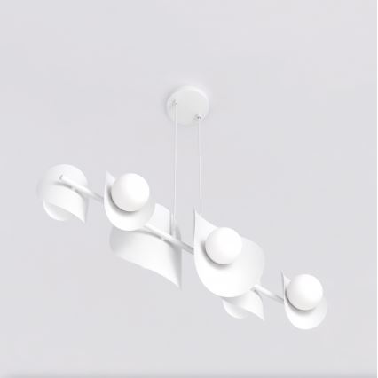 Pendelleuchte ELEMENTI 6xG9/8W/230V weiß