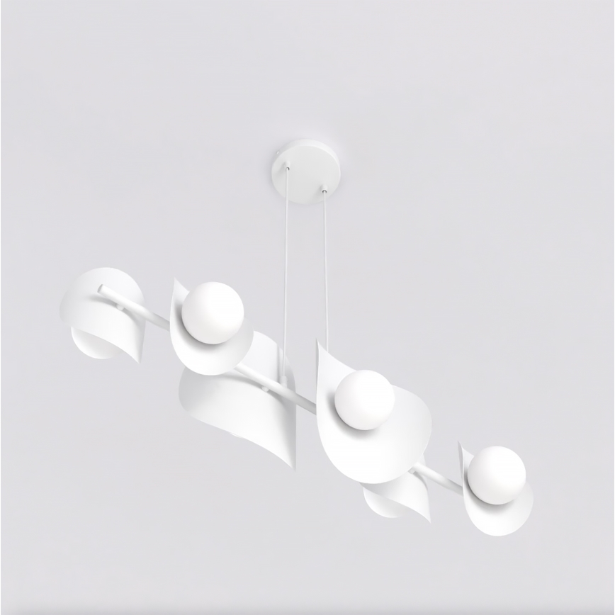 Pendelleuchte ELEMENTI 6xG9/8W/230V weiß