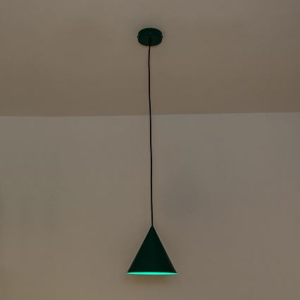 Pendelleuchte ETNA 1xE27/15W/230V Ø 18,5 cm grün