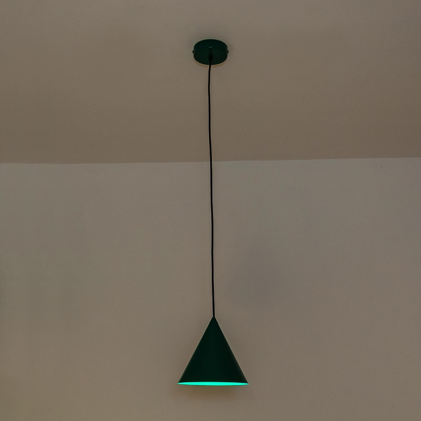 Pendelleuchte ETNA 1xE27/15W/230V Ø 18,5 cm grün