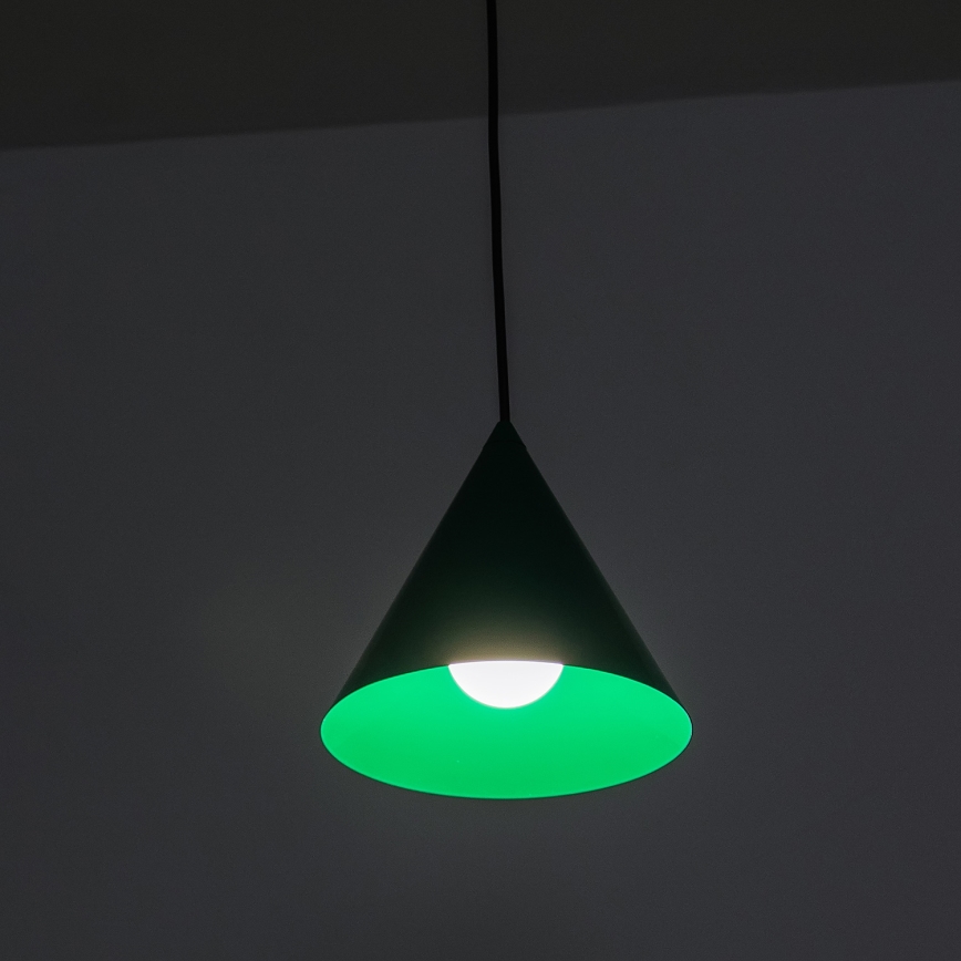 Pendelleuchte ETNA 1xE27/15W/230V Ø 18,5 cm grün