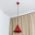 Pendelleuchte ETNA 1xE27/15W/230V Ø 25 cm rot