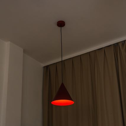 Pendelleuchte ETNA 1xE27/15W/230V Ø 25 cm rot