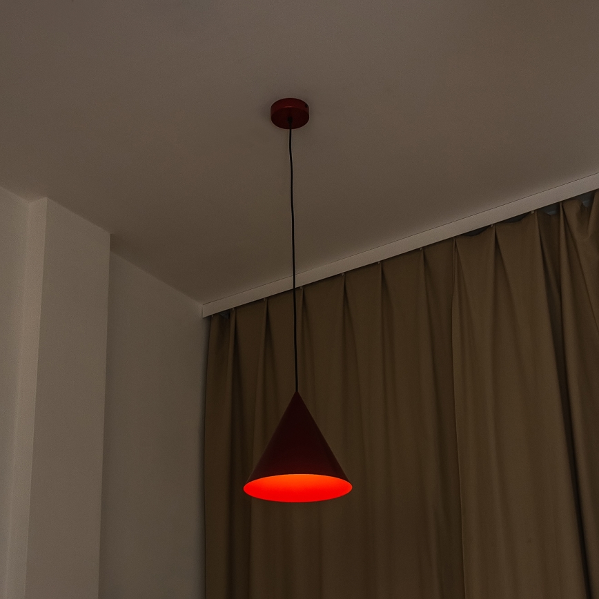 Pendelleuchte ETNA 1xE27/15W/230V Ø 25 cm rot