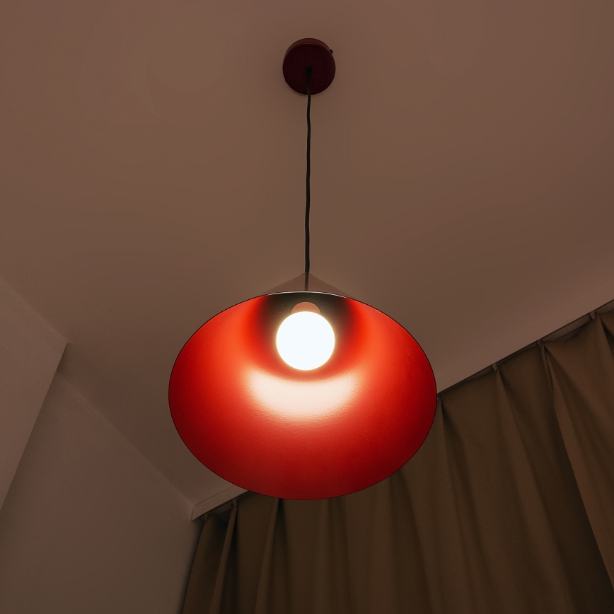Pendelleuchte ETNA 1xE27/15W/230V Ø 25 cm rot