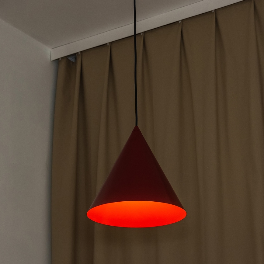 Pendelleuchte ETNA 1xE27/15W/230V Ø 25 cm rot