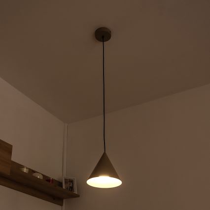 Pendelleuchte ETNA II mit Kabel 1xE27/15W/230V Ø 18,5 cm beige