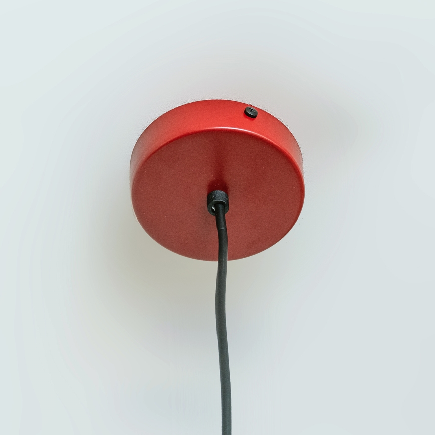 Pendelleuchte ETNA mit Kabel 1xE27/15W/230V, Ø 18,5 cm, rot