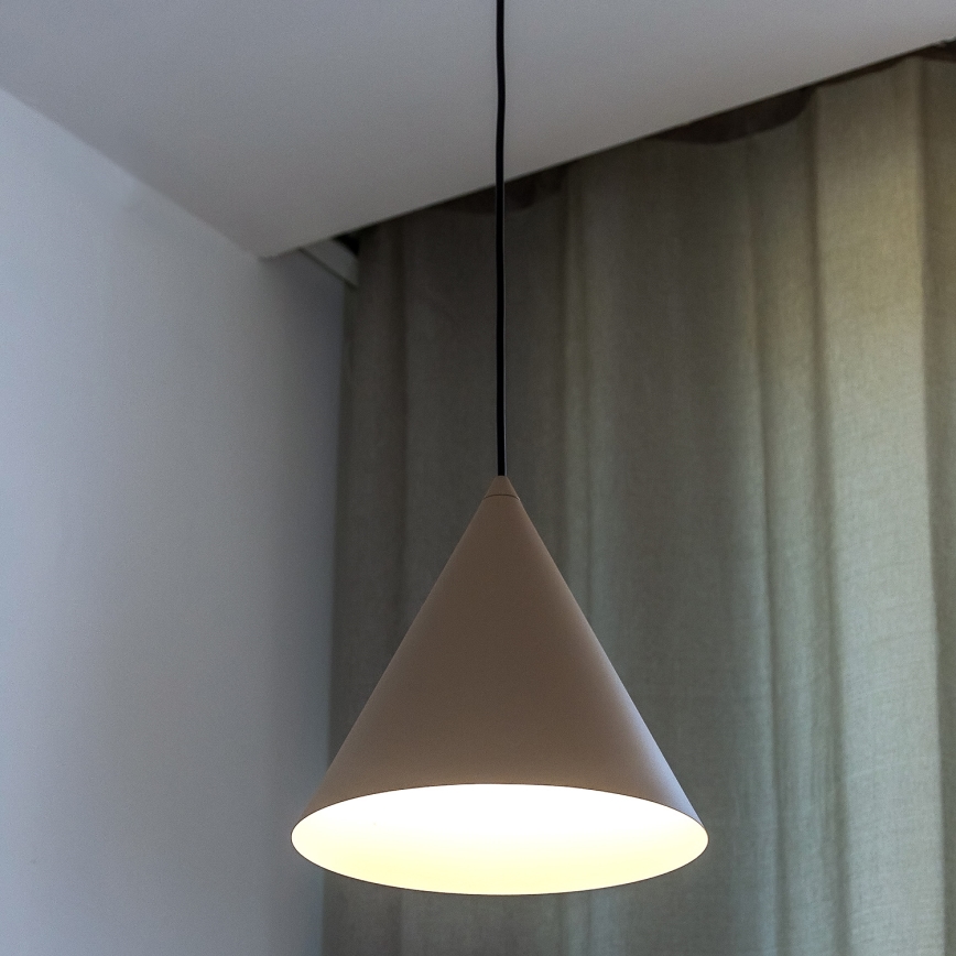 Pendelleuchte ETNA mit Kabel, 1xE27/15W/230V, Ø 25 cm, beige