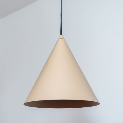Pendelleuchte ETNA mit Kabel, 1xE27/15W/230V, Ø 25 cm, beige
