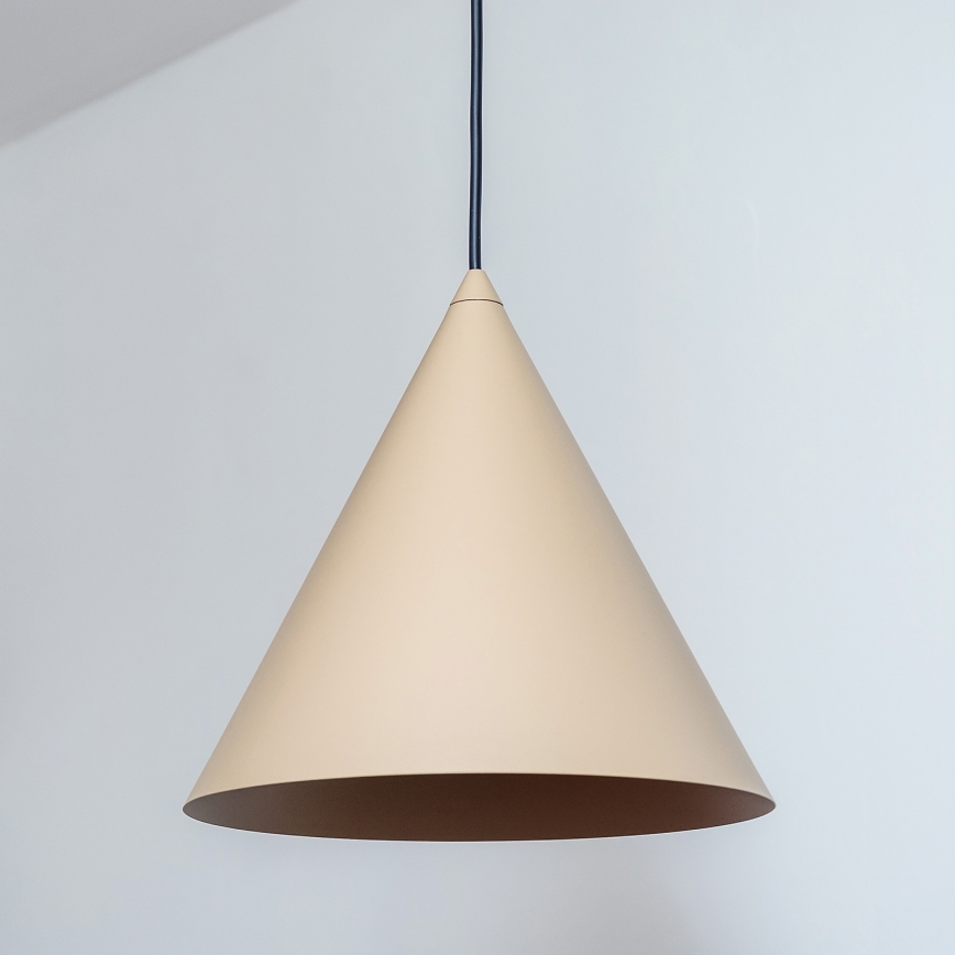 Pendelleuchte ETNA mit Kabel, 1xE27/15W/230V, Ø 25 cm, beige