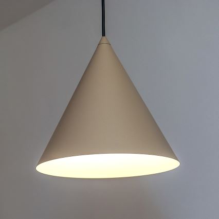 Pendelleuchte ETNA mit Kabel, 1xE27/15W/230V, Ø 25 cm, beige