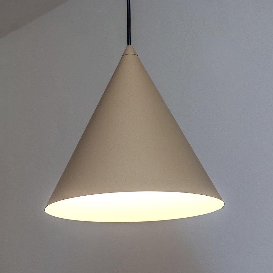 Pendelleuchte ETNA mit Kabel, 1xE27/15W/230V, Ø 25 cm, beige