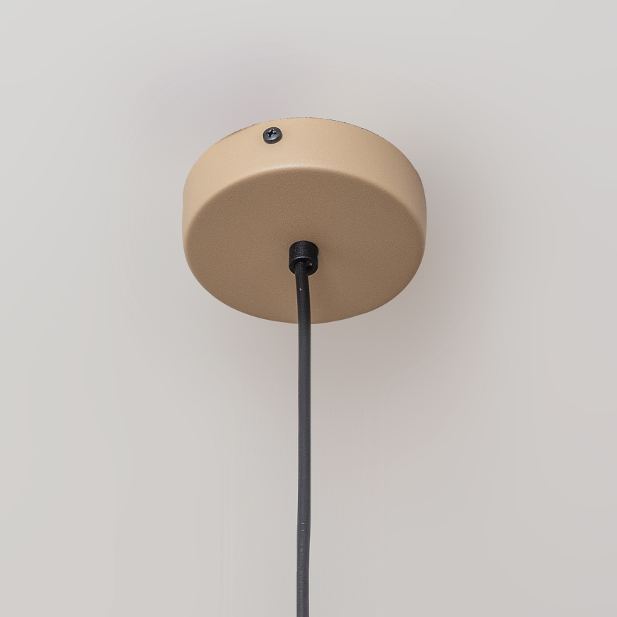 Pendelleuchte ETNA mit Kabel, 1xE27/15W/230V, Ø 25 cm, beige