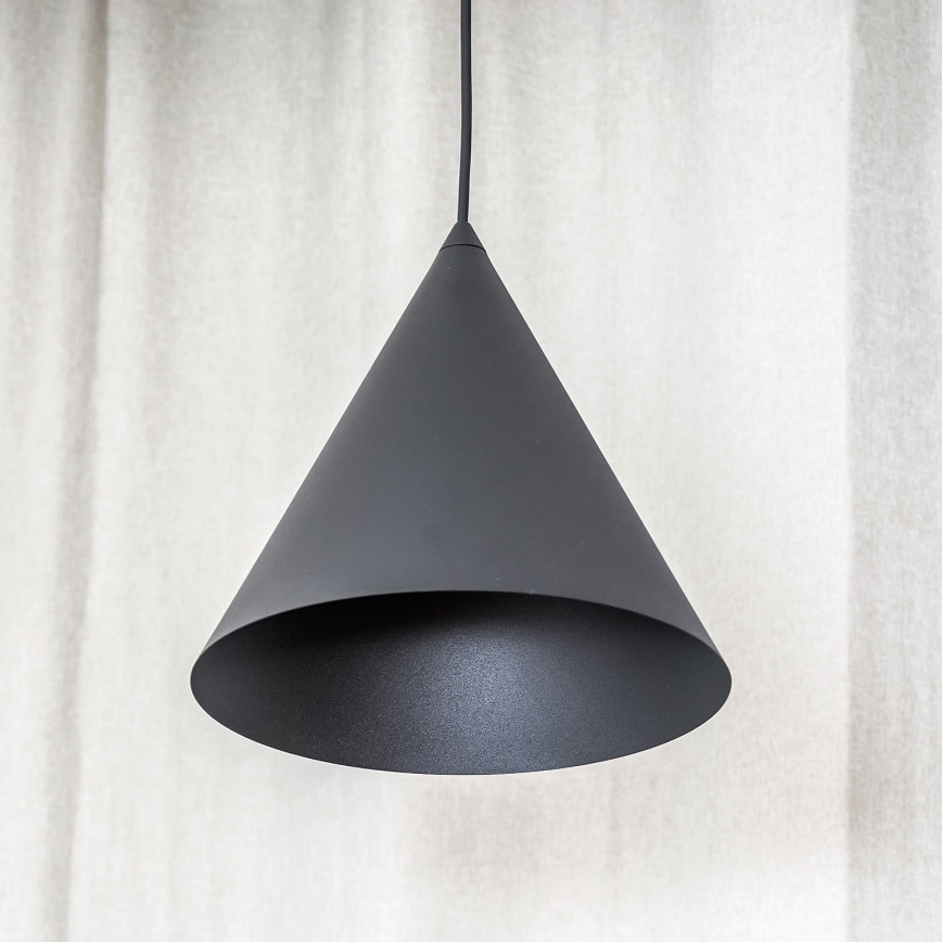 Pendelleuchte ETNA mit Kabel, 1xE27/15W/230V, Ø 25 cm, schwarz