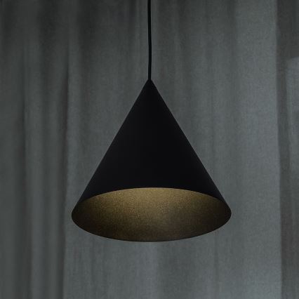 Pendelleuchte ETNA mit Kabel, 1xE27/15W/230V, Ø 25 cm, schwarz