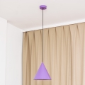Pendelleuchte ETNA mit Kabelaufhängung, 1x E27/15W/230V, Ø 25 cm, violett