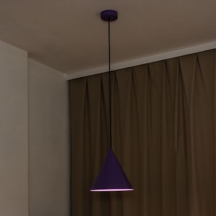 Pendelleuchte ETNA mit Kabelaufhängung, 1x E27/15W/230V, Ø 25 cm, violett