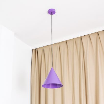 Pendelleuchte ETNA mit Kabelaufhängung, 1x E27/15W/230V, Ø 25 cm, violett