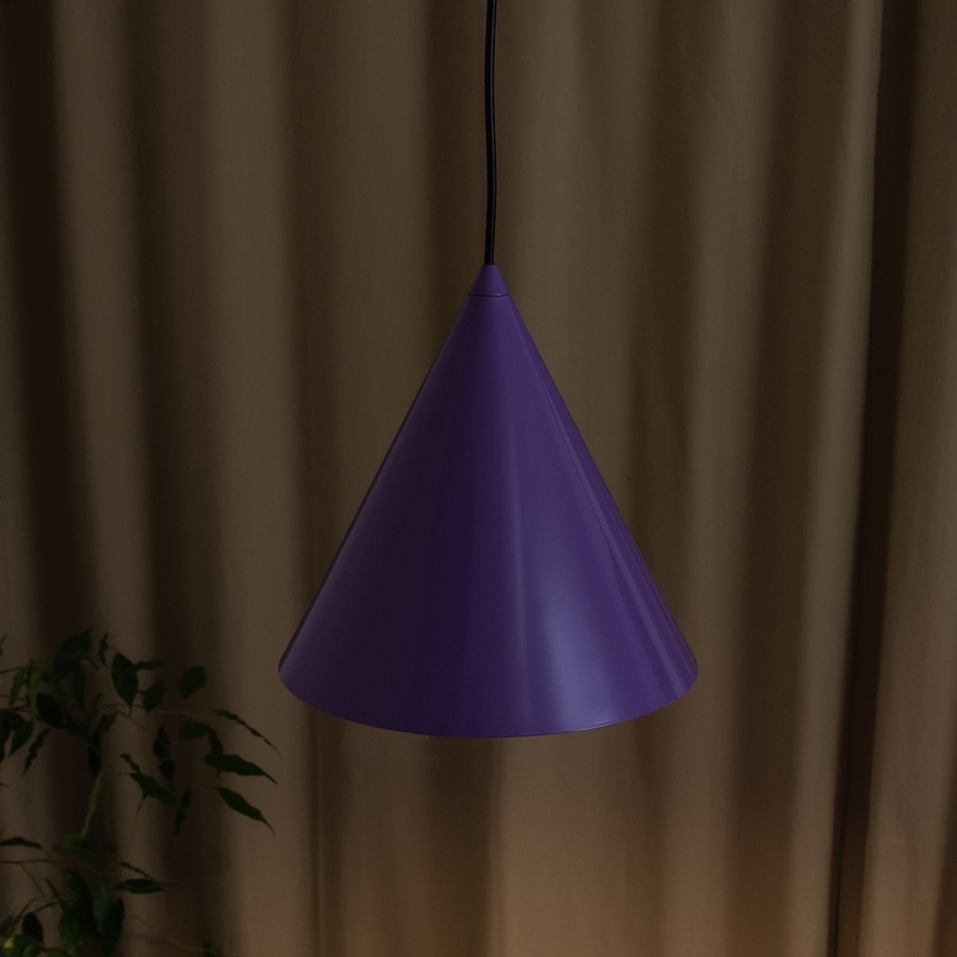 Pendelleuchte ETNA mit Kabelaufhängung, 1x E27/15W/230V, Ø 25 cm, violett