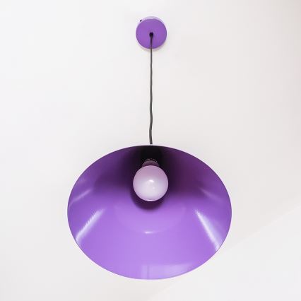 Pendelleuchte ETNA mit Kabelaufhängung, 1x E27/15W/230V, Ø 25 cm, violett