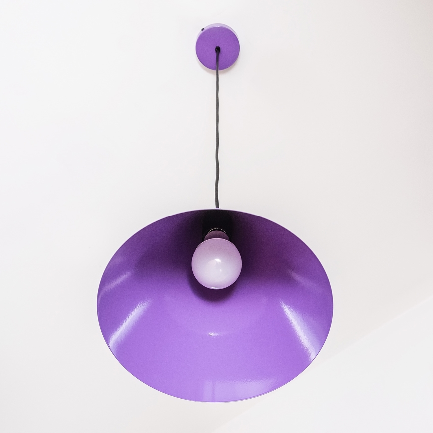 Pendelleuchte ETNA mit Kabelaufhängung, 1x E27/15W/230V, Ø 25 cm, violett