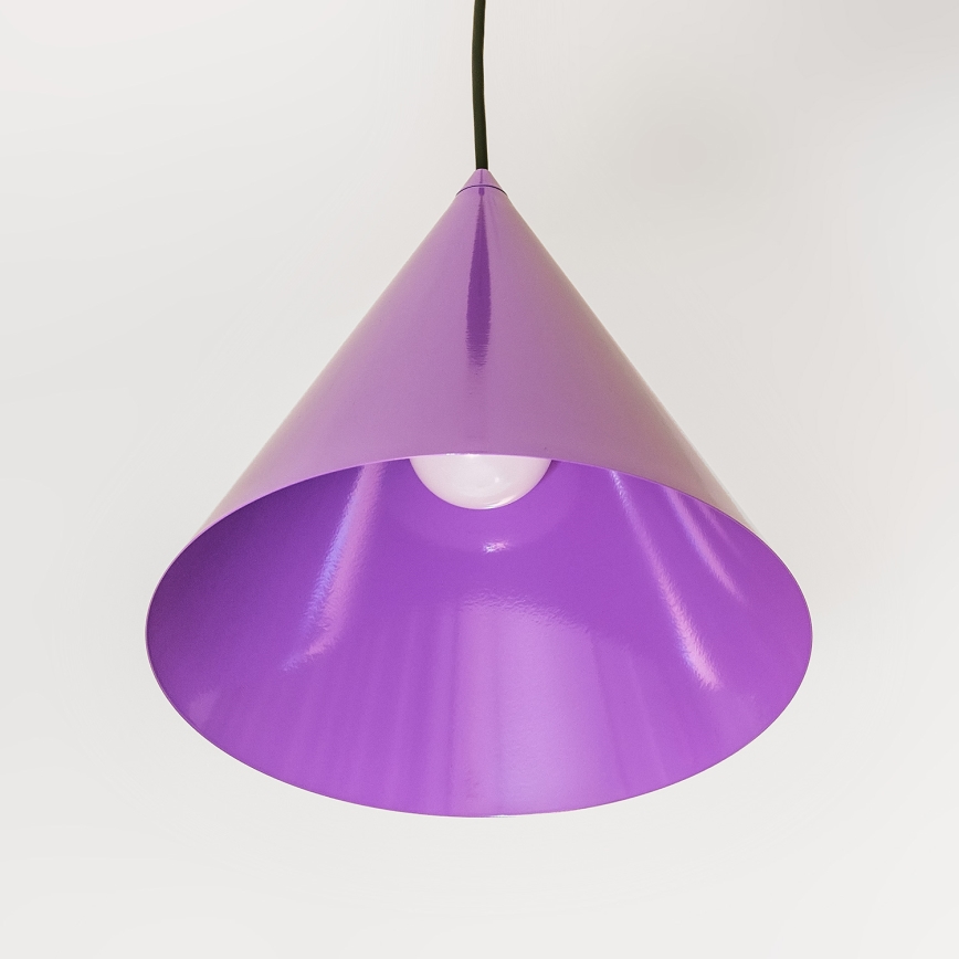 Pendelleuchte ETNA mit Kabelaufhängung, 1x E27/15W/230V, Ø 25 cm, violett