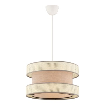 Pendelleuchte HALO mit Kabel, 1xE27/60W/230V, beige/creme
