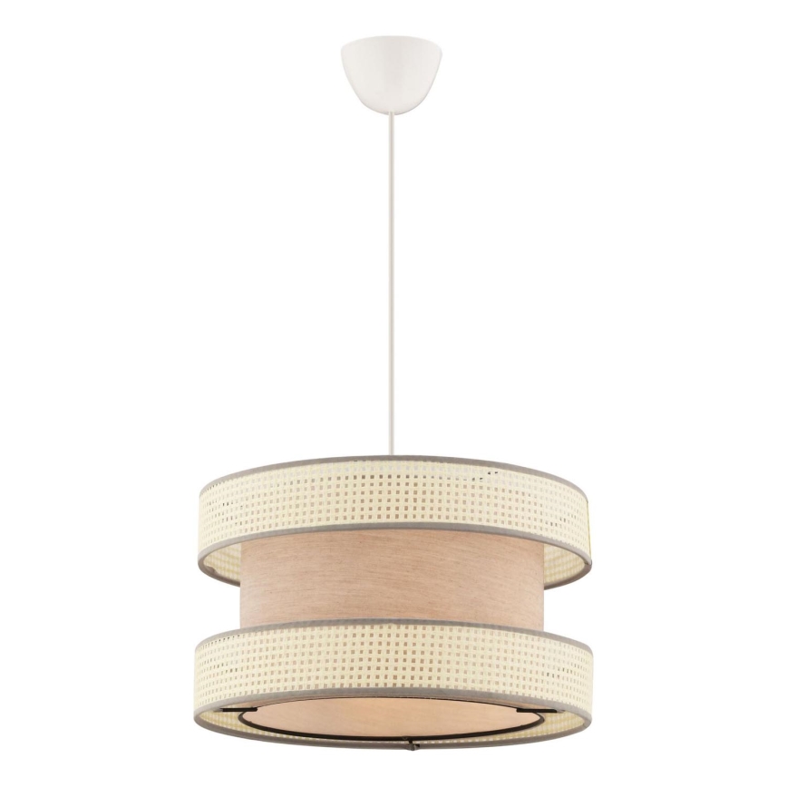 Pendelleuchte HALO mit Kabel, 1xE27/60W/230V, beige/creme