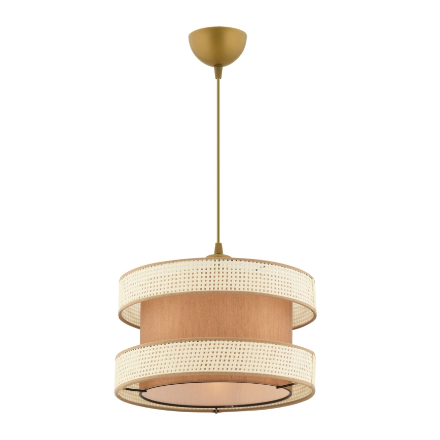 Pendelleuchte HALO mit Kabel 1xE27/60W/230V braun/creme