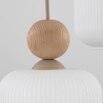 Pendelleuchte mit Kabel BALLO 3xE14/10W/230V beige