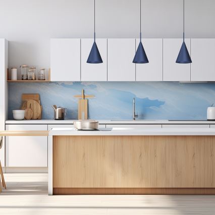 Pendelleuchte mit Kabel CAPITAL 1xGX53/15W/230V, Ø 17 cm, blau