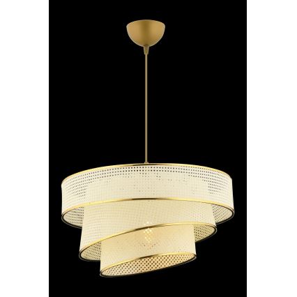Pendelleuchte mit Kabel COUPER 1xE27/60W/230V weiß/gold