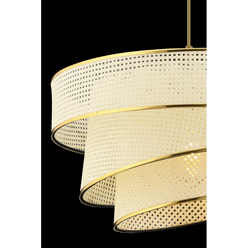 Pendelleuchte mit Kabel COUPER 1xE27/60W/230V weiß/gold