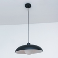 Pendelleuchte mit Kabel ECLIPSE 1xE27/15W/230V schwarz/weiß