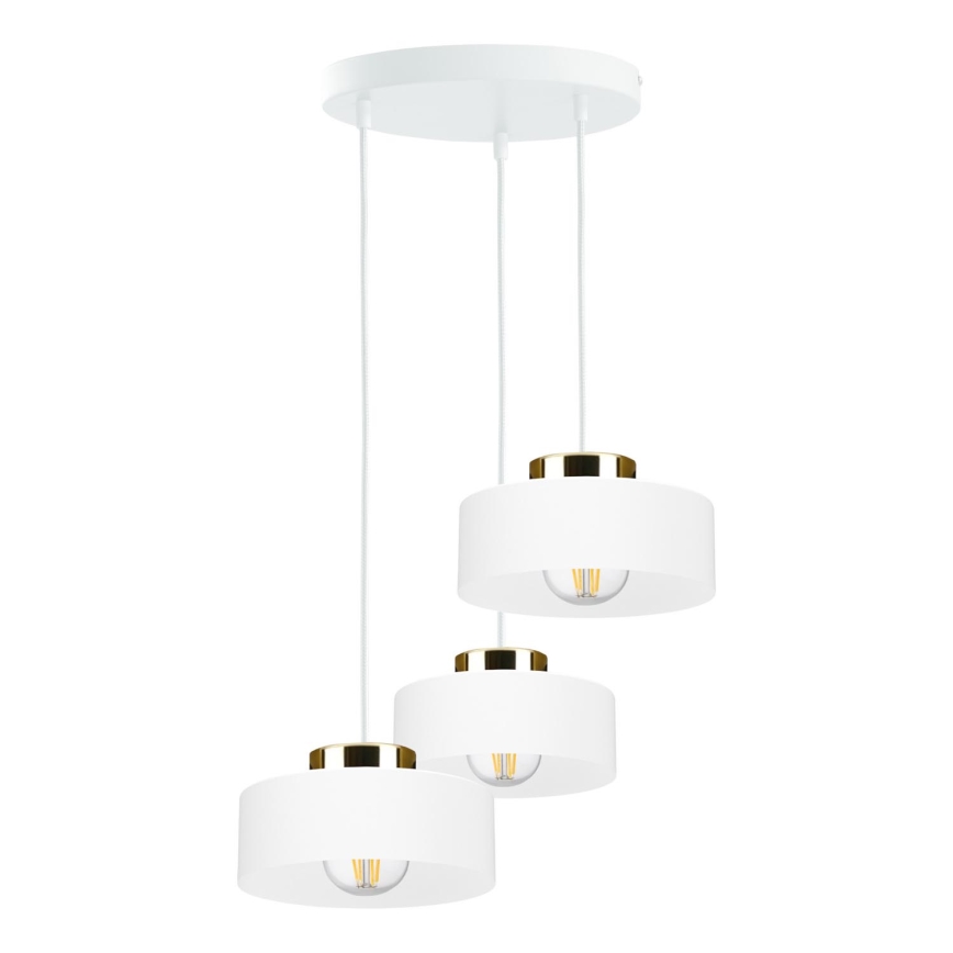 Pendelleuchte mit Kabel IGNIA 3xE27/60W/230V weiß